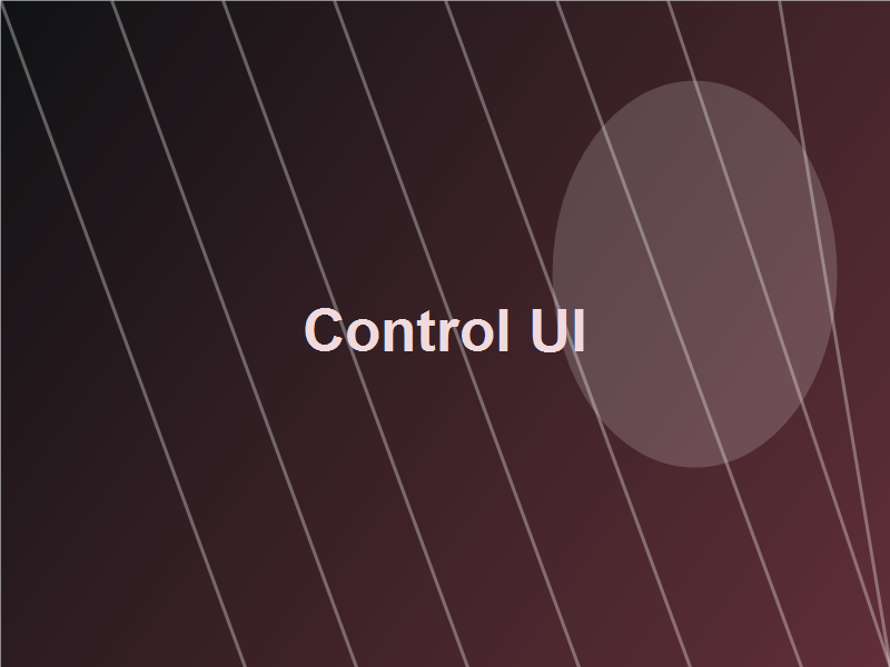 監視画面風のUI